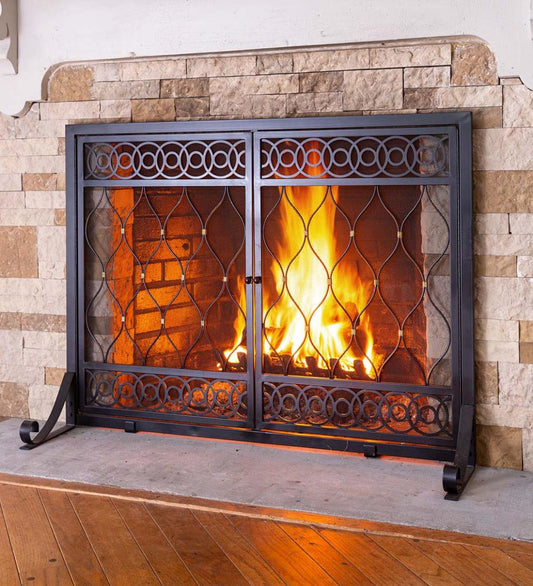 Plow & Hearth Fireplace Screens With Doors Fireplace & Hearth East Bay Fireplace Screen With Doors