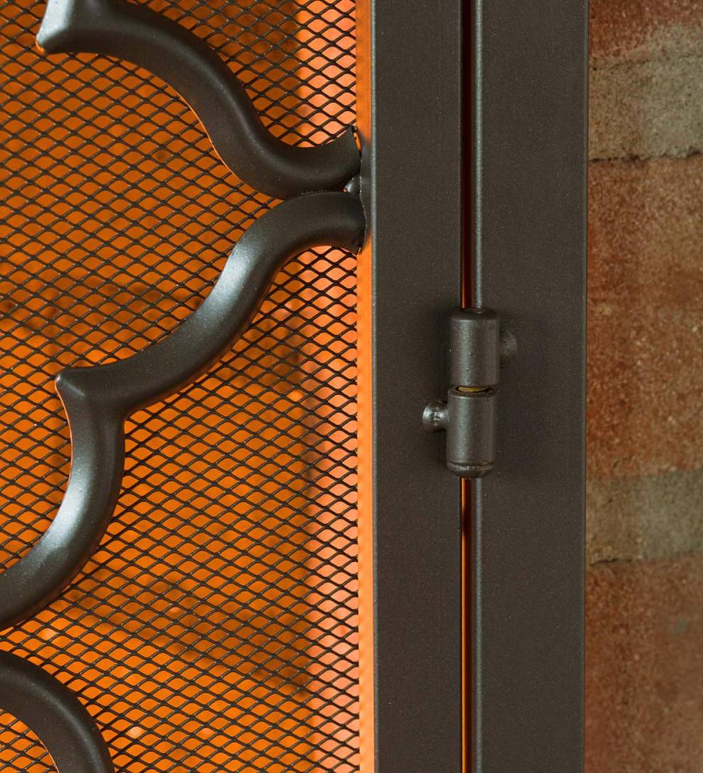 Plow & Hearth Fireplace Screens With Doors Fireplace & Hearth Geometric Fireplace Screen With Two Doors