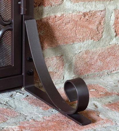 Plow & Hearth Fireplace Screens With Doors Fireplace & Hearth Geometric Fireplace Screen With Two Doors