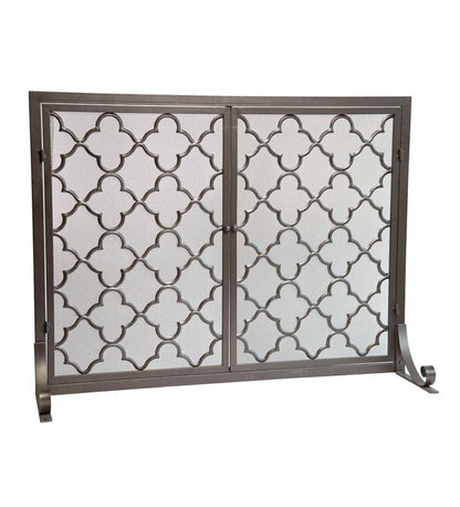 Plow & Hearth Fireplace Screens With Doors Fireplace & Hearth Geometric Fireplace Screen With Two Doors