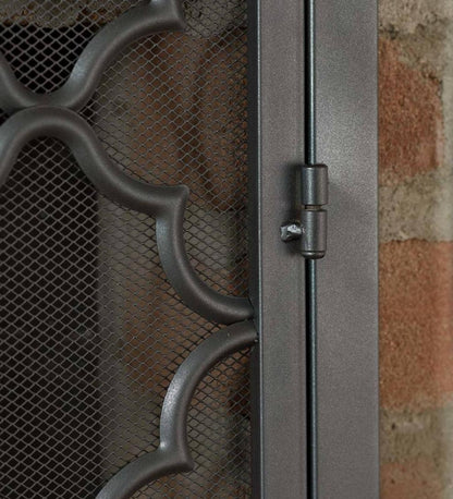 Plow & Hearth Fireplace Screens With Doors Fireplace & Hearth Geometric Fireplace Screen With Two Doors