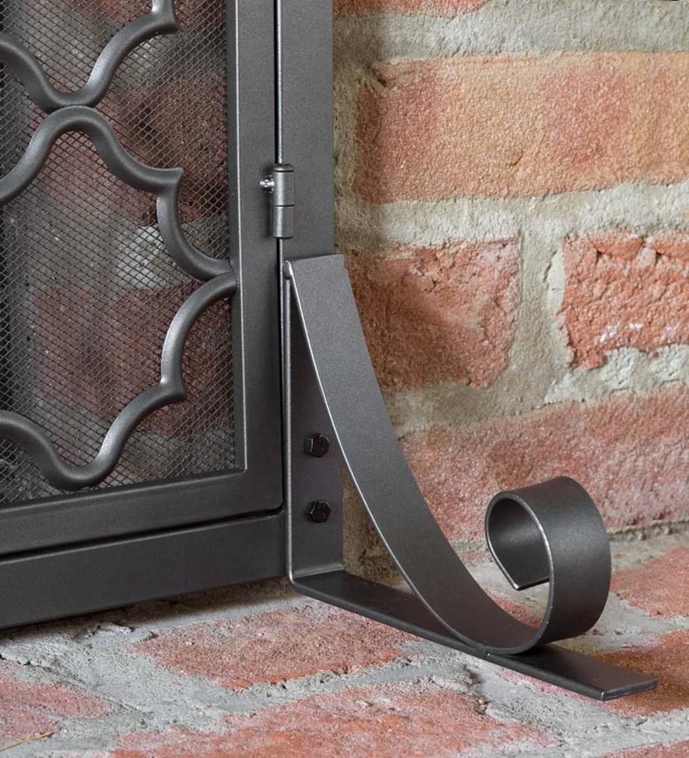 Plow & Hearth Fireplace Screens With Doors Fireplace & Hearth Geometric Fireplace Screen With Two Doors