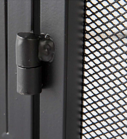 Plow & Hearth Fireplace Screens With Doors Fireplace & Hearth Steel Fire Screen With Two Doors And Tempered Glass Accents