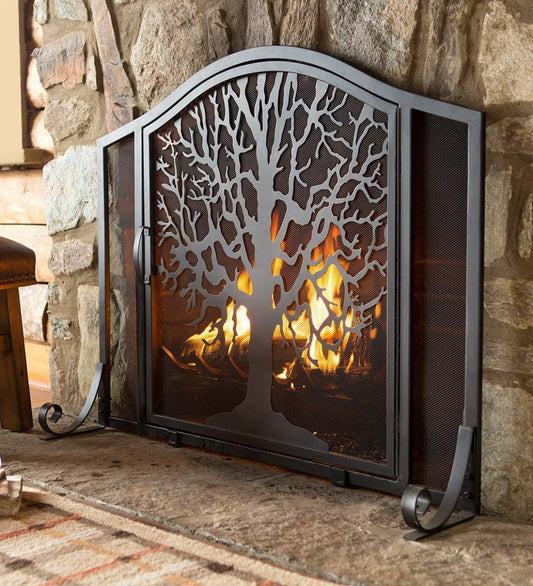 Plow & Hearth Fireplace Screens With Doors Fireplace & Hearth Tree Of Life Fire Screen With Door