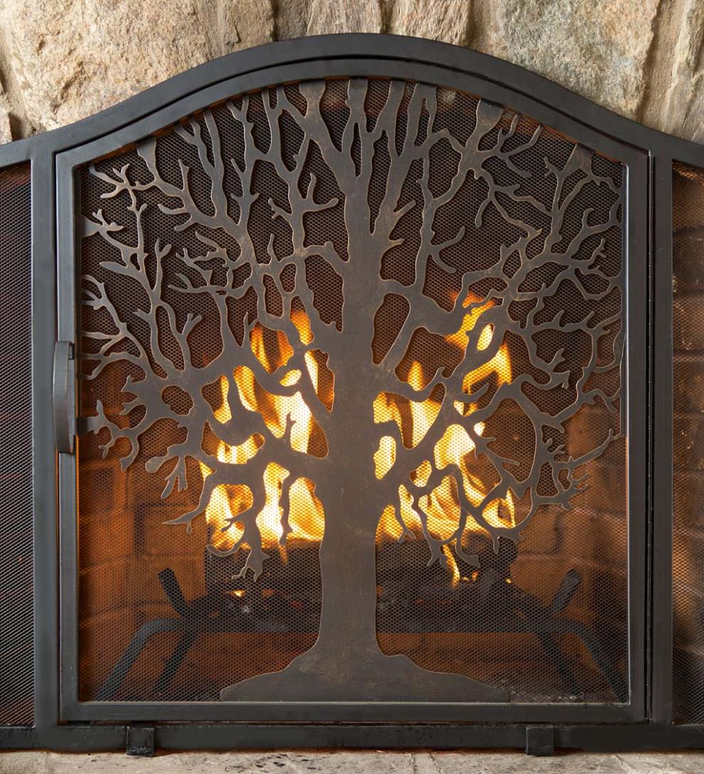 Plow & Hearth Fireplace Screens With Doors Fireplace & Hearth Tree Of Life Fire Screen With Door