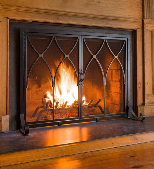 Plow & Hearth Fireplace Screens With Doors Fireplace & Hearth Winchester Fireplace Screen With Doors