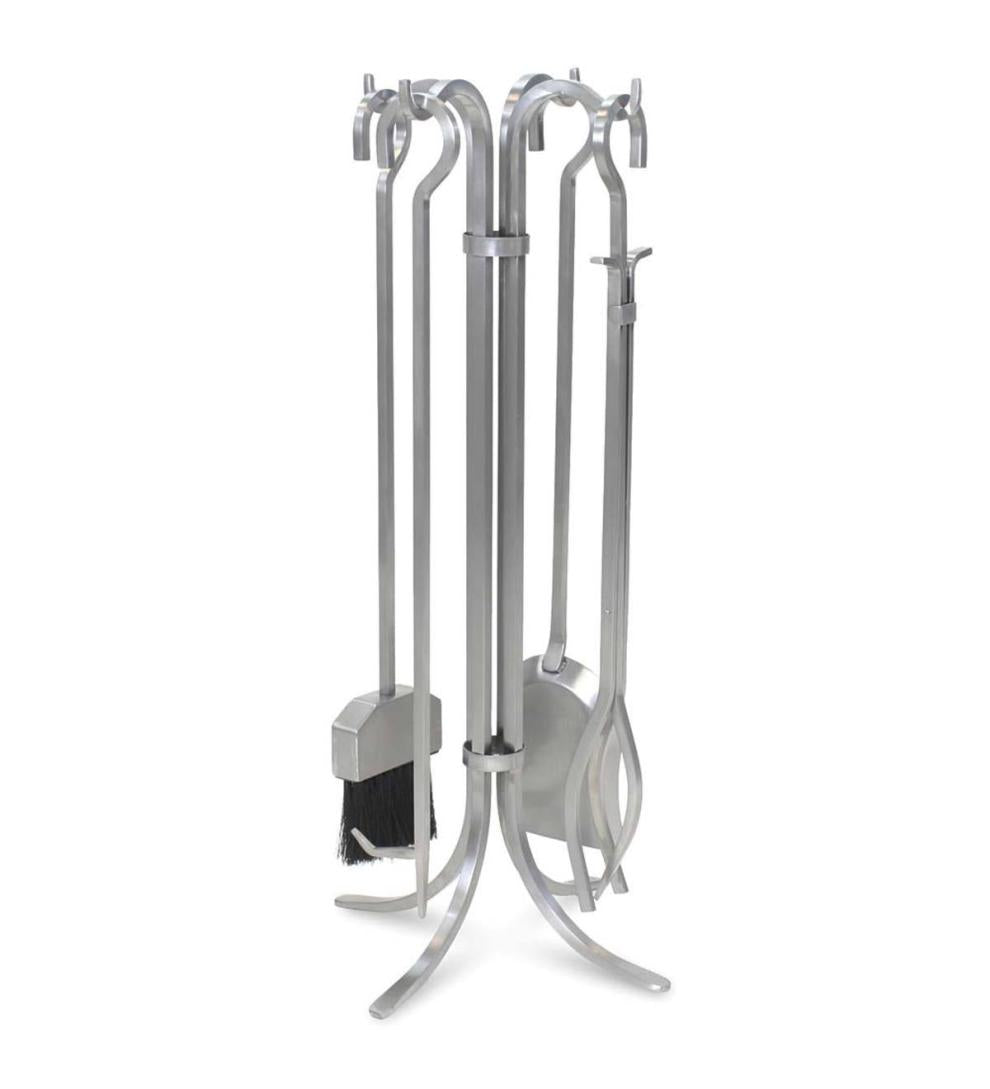 Plow & Hearth Fireplace Tool Sets Fireplace & Hearth 5-Piece Stainless Steel Newport Fireplace Tool Set - Stainless Steel
