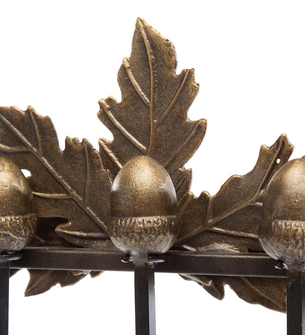 Plow & Hearth Fireplace Tool Sets Fireplace & Hearth Acorn And Oak Leaf Fireplace Tool Set