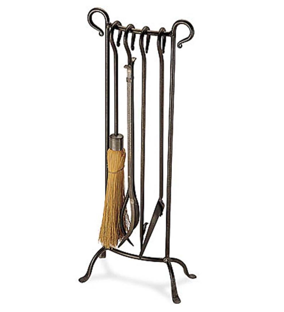 Plow & Hearth Fireplace Tool Sets Fireplace & Hearth Bowed Tool Set - Bronze