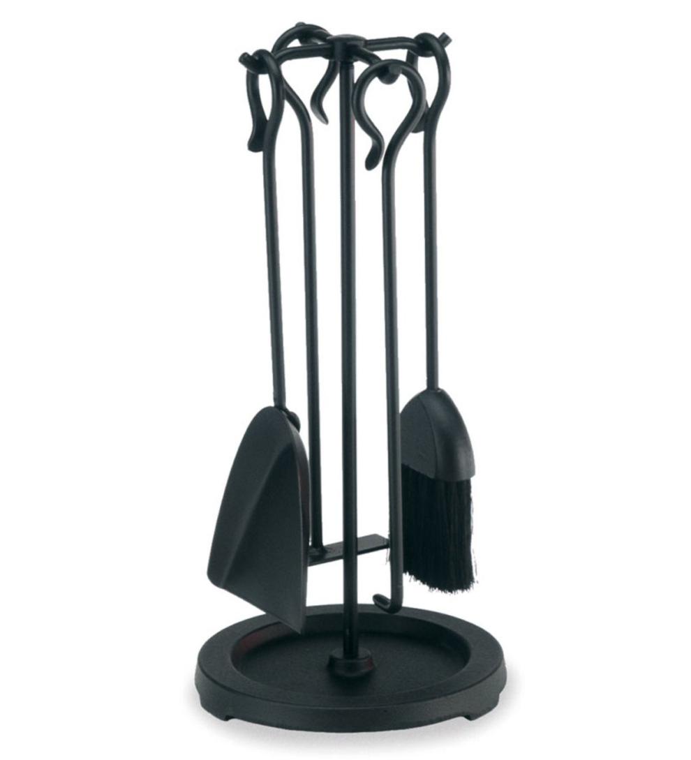 Plow & Hearth Fireplace Tool Sets Fireplace & Hearth Compact Fireplace Tool Set - Black