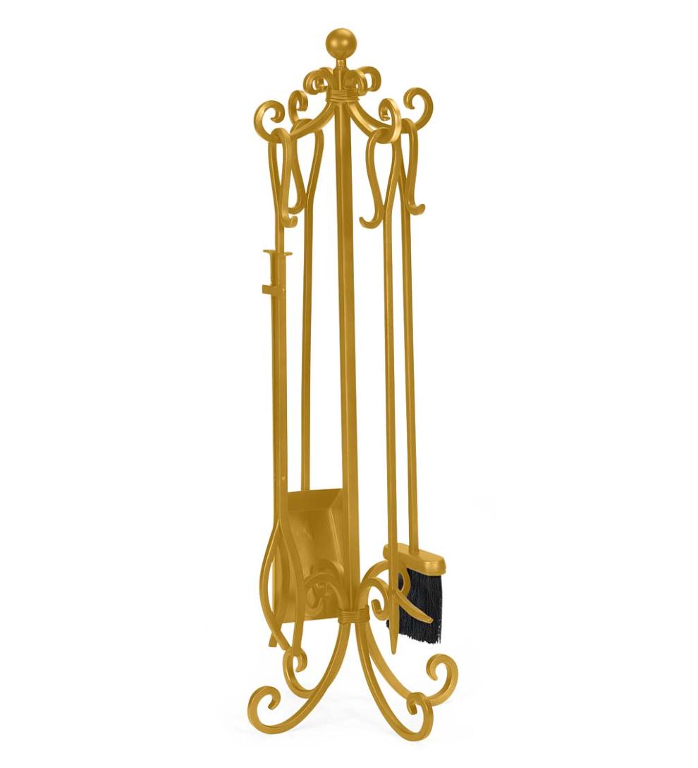 Plow & Hearth Fireplace Tool Sets Fireplace & Hearth Crest Fireplace Tool Set - Black
