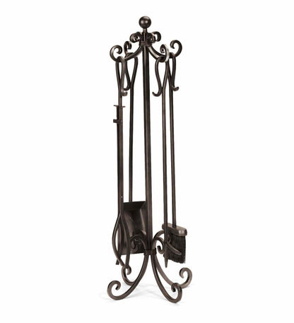Plow & Hearth Fireplace Tool Sets Fireplace & Hearth Crest Fireplace Tool Set - Black
