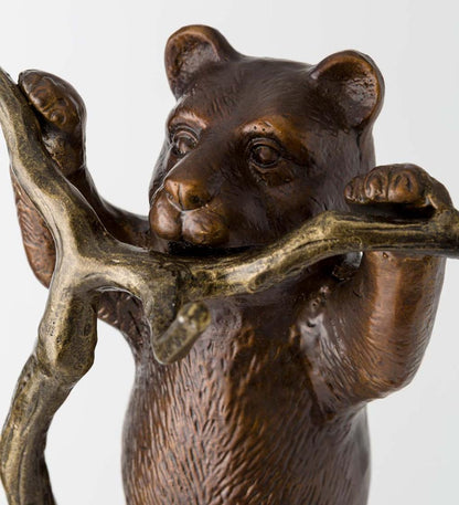Plow & Hearth Fireplace Tool Sets Fireplace & Hearth Curious Bear Cub Cast Aluminum Fireplace Tool Set