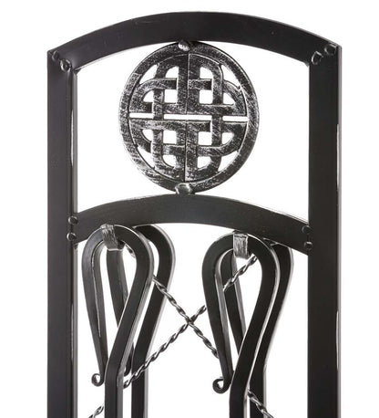 Plow & Hearth Fireplace Tool Sets Fireplace & Hearth Four-Piece Celtic Knot Hearth Tools Set