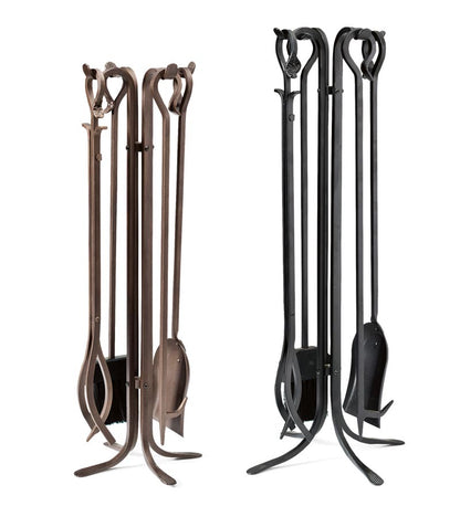 Plow & Hearth Fireplace Tool Sets Fireplace & Hearth Hand-Forged Iron Fireplace Tool Sets
