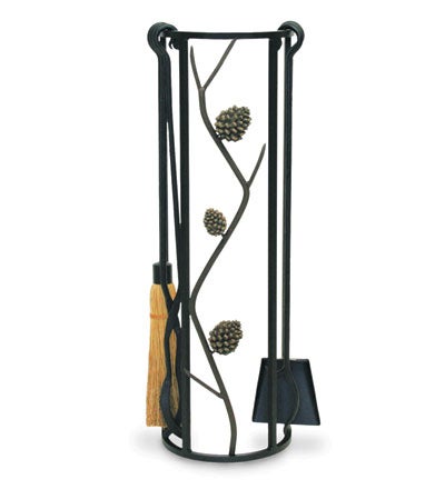 Plow & Hearth Fireplace Tool Sets Fireplace & Hearth Pine Cone Tool Set