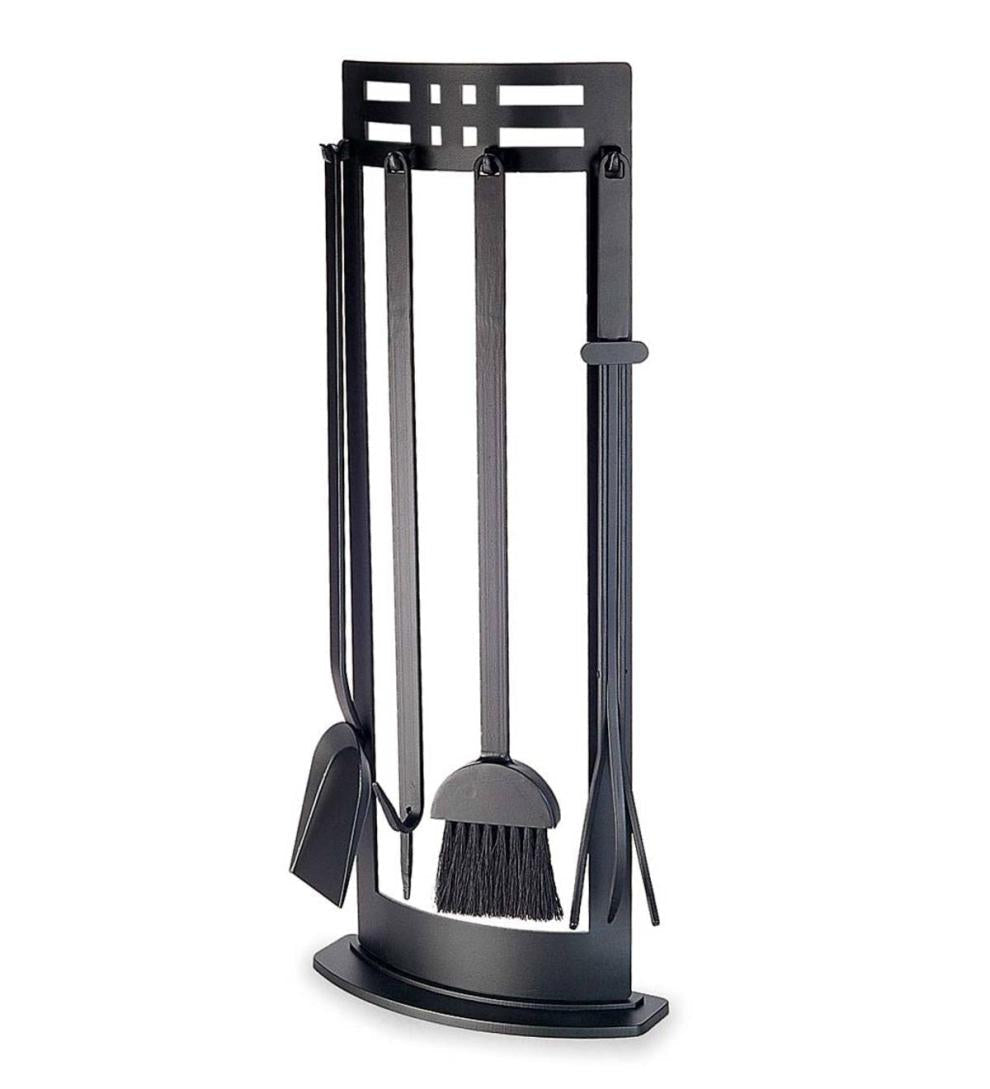 Plow & Hearth Fireplace Tool Sets Fireplace & Hearth Portfolio Fireplace Tool Set - Black