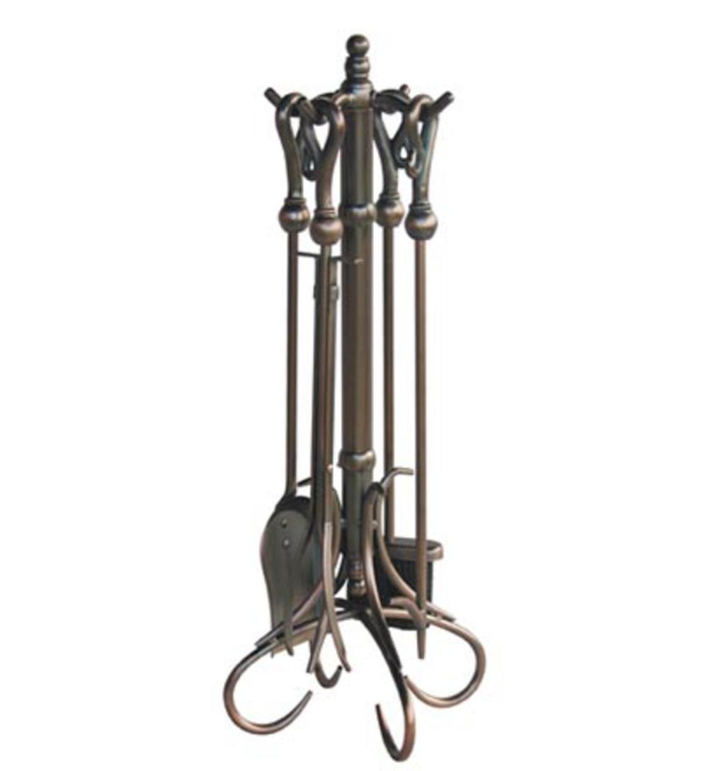 Plow & Hearth Fireplace Tool Sets Fireplace & Hearth Venetian Bronze Tool Set - Bronze