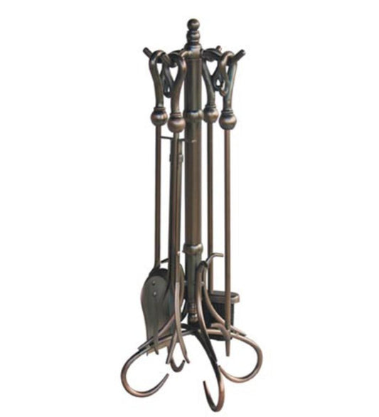 Plow & Hearth Fireplace Tool Sets Fireplace & Hearth Venetian Bronze Tool Set - Bronze