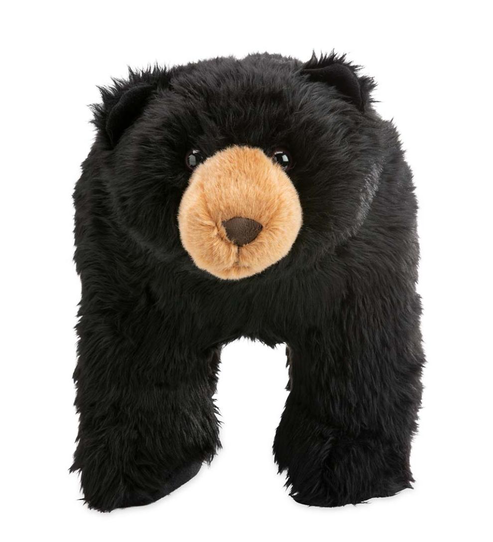 Plow & Hearth Footstools Indoor Living Black Bear Footstool