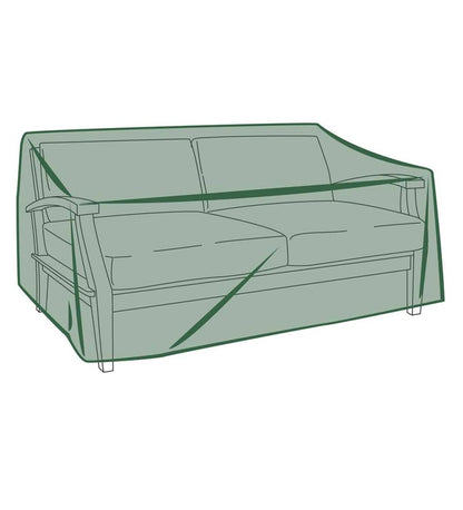 Plow & Hearth Furniture Covers Outdoor Living Classic Deep Seat Love Seat Cover - Green