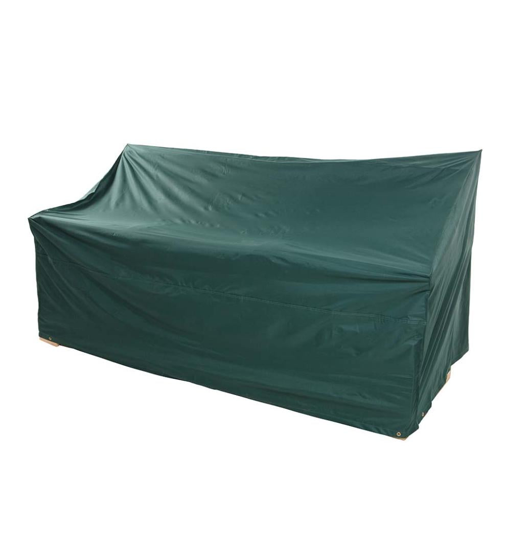 Plow & Hearth Furniture Covers Outdoor Living Classic Deep Seat Sofa Cover - Green
