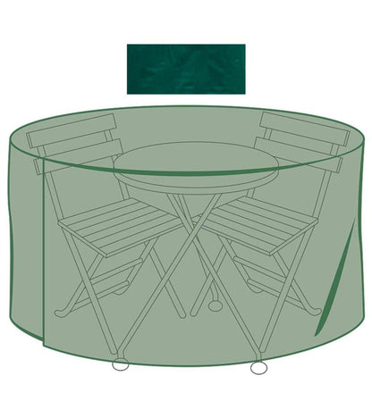 Plow & Hearth Furniture Covers Outdoor Living Classic Outdoor Furniture All-Weather Cover For Cafe Table & Chairs - Green