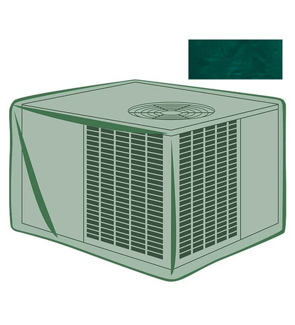 Plow & Hearth Furniture Covers Outdoor Living Classic Outdoor Furniture All-Weather Cover For Square Air Conditioner - Green