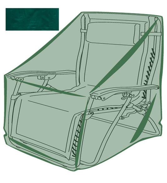 Plow & Hearth Furniture Covers Outdoor Living Classic Outdoor Furniture All-Weather Cover For Zero Gravity Chair - Green