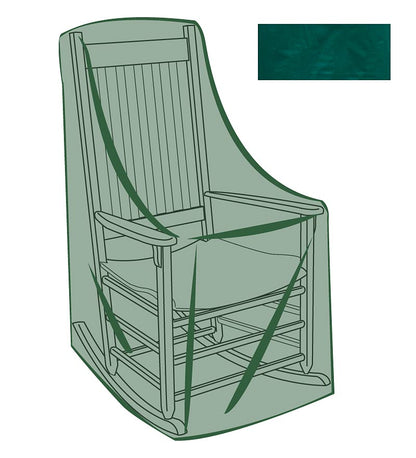 Plow & Hearth Furniture Covers Outdoor Living Classic Rocking Chair Outdoor Furniture Cover - Green