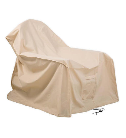 Plow & Hearth Furniture Covers Outdoor Living Deluxe Adirondack Chair Cover - Tan