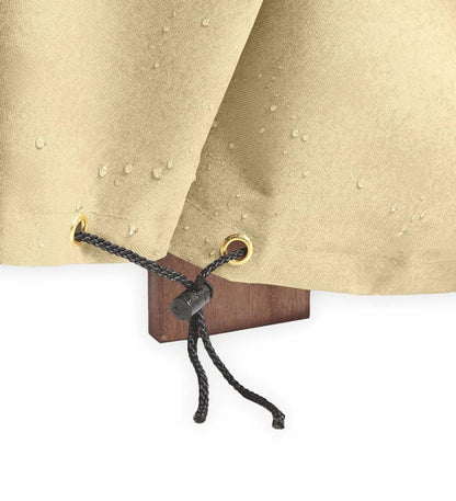 Plow & Hearth Furniture Covers Outdoor Living Deluxe Deep Seat Sofa Cover - Tan