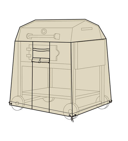 Plow & Hearth Furniture Covers Outdoor Living Deluxe Large Gas Grill Cover - Tan