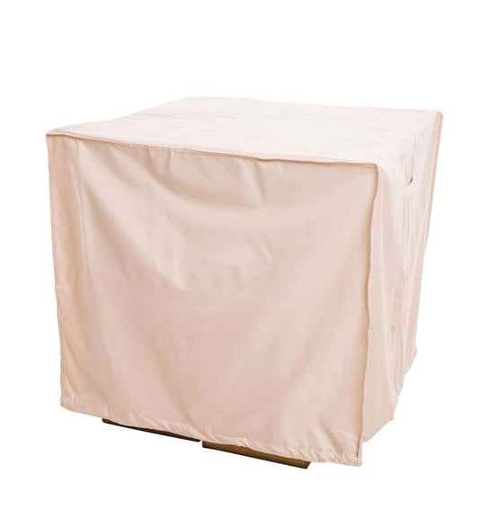 Plow & Hearth Furniture Covers Outdoor Living Deluxe Square Ac Unit Cover - Tan