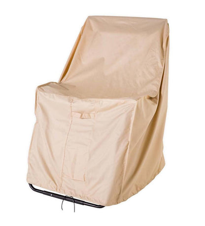 Plow & Hearth Furniture Covers Outdoor Living Deluxe Zero Gravity Lounge Chair Cover - Tan