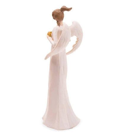 Plow & Hearth Garden Accents Yard & Garden Angel With Hands Full Of Golden Stars Indoor/Outdoor Statue