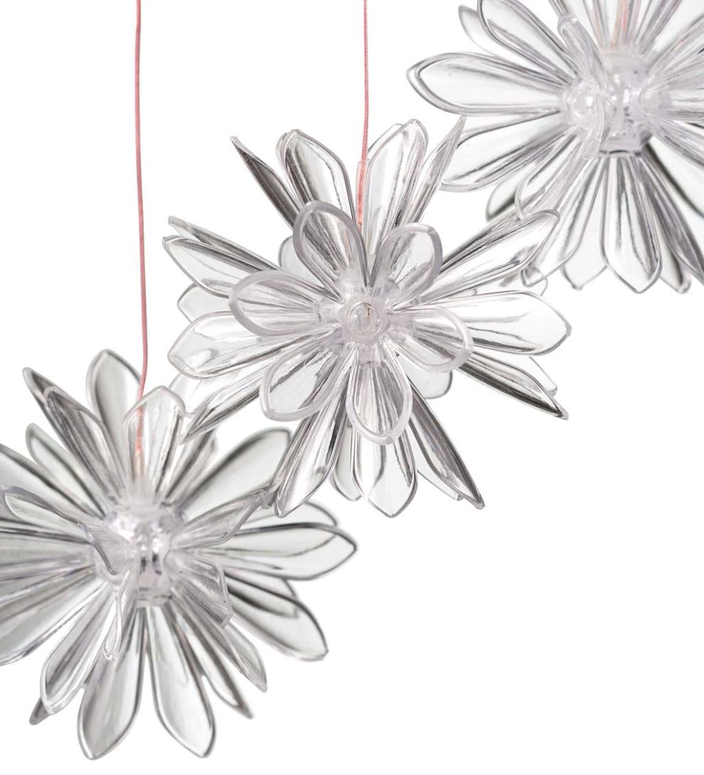 Plow & Hearth Garden Accents Yard & Garden Color Changing Solar Mobile With 3D Flowers