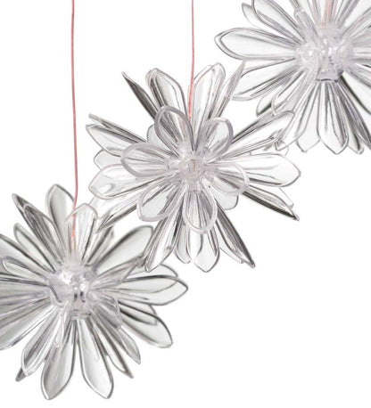 Plow & Hearth Garden Accents Yard & Garden Color Changing Solar Mobile With 3D Flowers