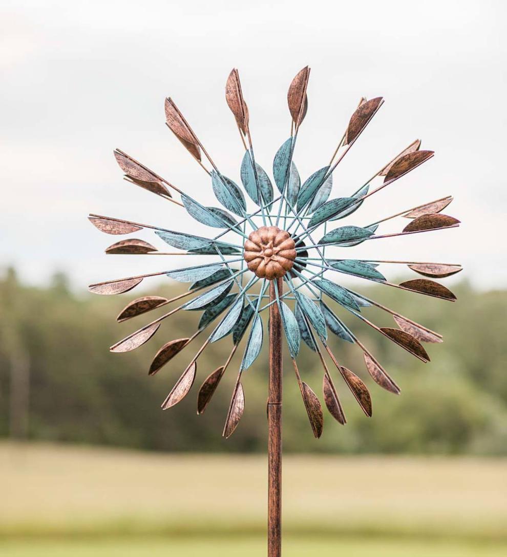 Plow & Hearth Garden Accents Yard & Garden Dandelion Wind Spinner