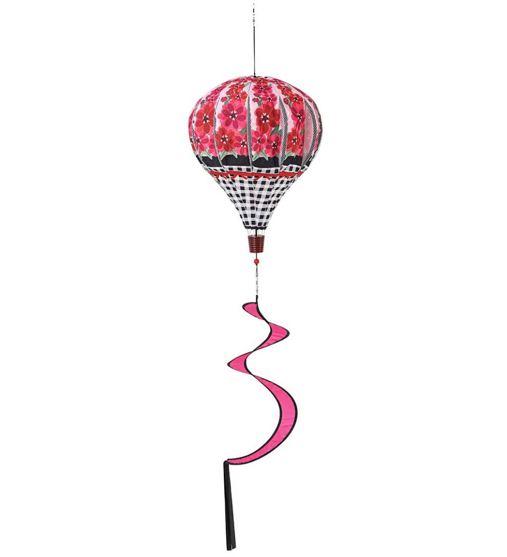 Plow & Hearth Garden Accents Yard & Garden Decorative Garden Balloon Wind Spinner - Bee