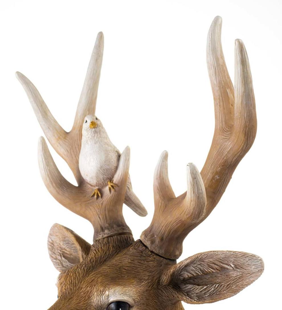 Plow & Hearth Garden Accents Yard & Garden Deer And Friends Solar Holiday Figurine