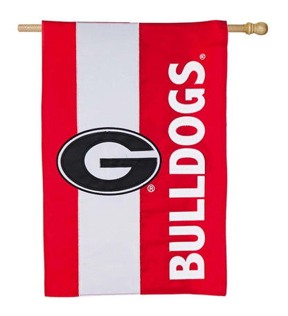 Plow & Hearth Garden Accents Yard & Garden Double-Sided Embellished College Team Pride Applique House Flag - Univ Of Alabama