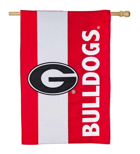 Plow & Hearth Garden Accents Yard & Garden Double-Sided Embellished College Team Pride Applique House Flag - Univ Of Alabama
