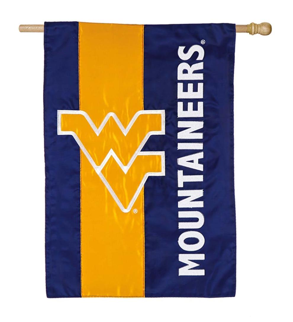 Plow & Hearth Garden Accents Yard & Garden Double-Sided Embellished College Team Pride Applique House Flag - Univ Of Alabama