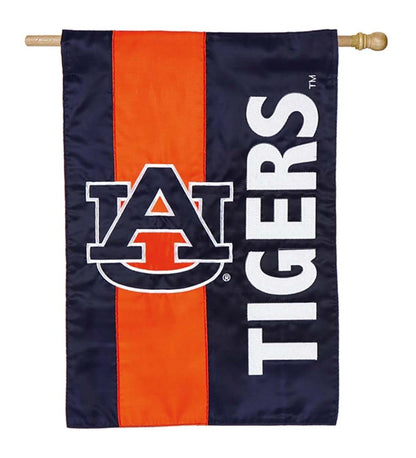 Plow & Hearth Garden Accents Yard & Garden Double-Sided Embellished College Team Pride Applique House Flag - Univ Of Alabama