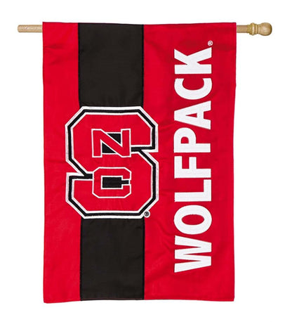 Plow & Hearth Garden Accents Yard & Garden Double-Sided Embellished College Team Pride Applique House Flag - Univ Of Alabama