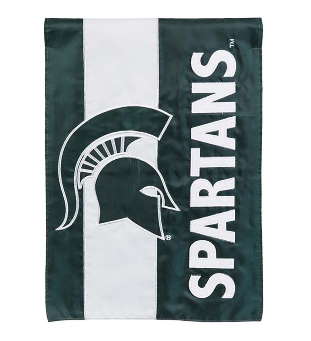 Plow & Hearth Garden Accents Yard & Garden Double-Sided Embellished College Team Pride Applique House Flag - Univ Of Alabama