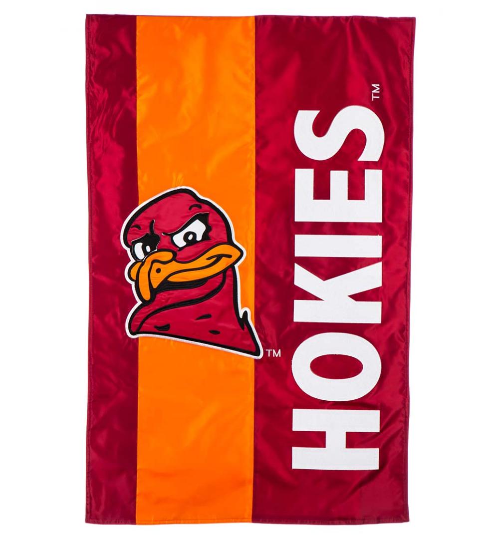 Plow & Hearth Garden Accents Yard & Garden Double-Sided Embellished College Team Pride Applique House Flag - Univ Of Alabama