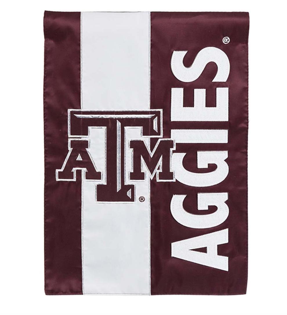 Plow & Hearth Garden Accents Yard & Garden Double-Sided Embellished College Team Pride Applique House Flag - Univ Of Alabama