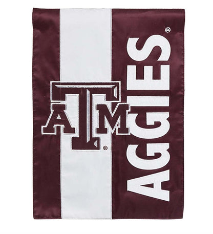 Plow & Hearth Garden Accents Yard & Garden Double-Sided Embellished College Team Pride Applique House Flag - Univ Of Alabama